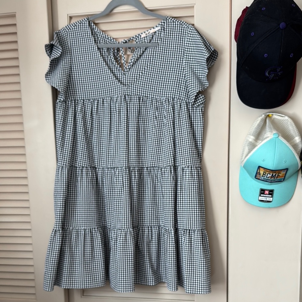 Black and White Gingham Dress